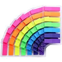 moinkerin 980 Piezas Notas Adhesivas Índices Marcadores adhesivos para Marcar Hojas Informes Libros（7 Colores）